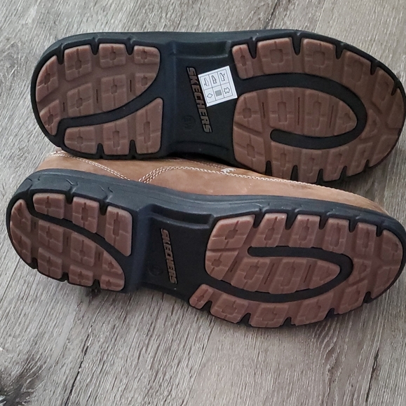 Men's Brown Skechers Slip-On Shoes, never wore - Picture 5 of 7